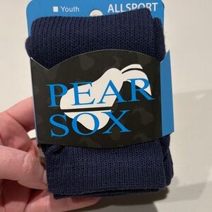 Pear Sox - Navy Blue Youth Baseball All sport Socks. NWT